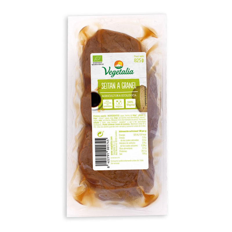 Seitan fresco a granel bio 825g Vegetalia