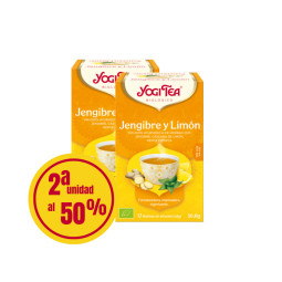 Yogi Tea Jengibre y Limon 2ª unidad al 50% 17 filtros