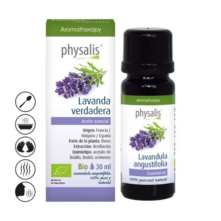 Aceite esencial de lavanda verdadera bio 30ml Physalis