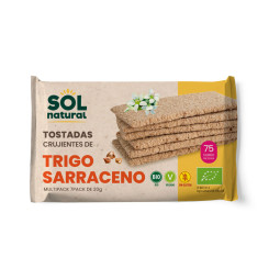 Tostadas de trigo sarraceno sin gluten Bio 140g Sol Natural