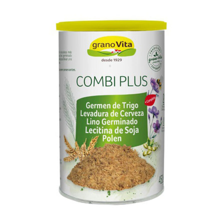 Combi Plus (g.trigo,levd.cerveza,lino germinado,lecit.soja,polen) 450g Granovita