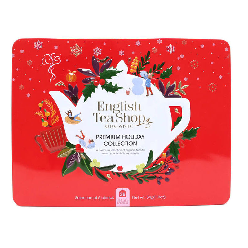 Lata Navidad Roja 36 filtros 54g English Tea Shop