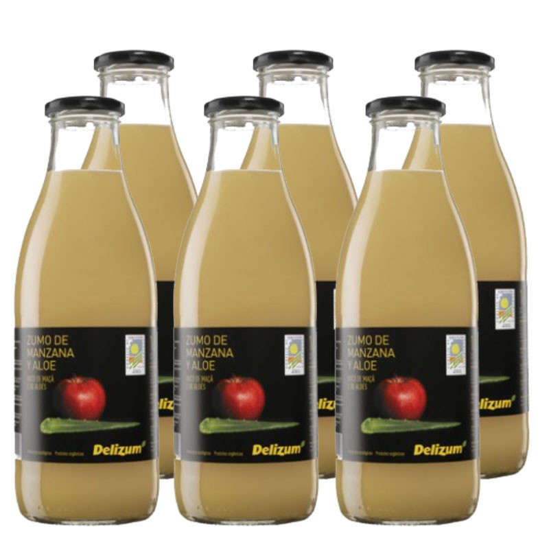 Zumo de Manzana & Aloe bio 6x750ml Delizum