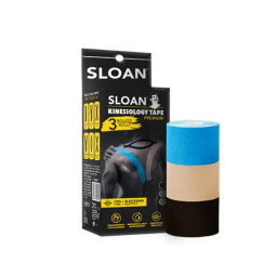 Sloan kinesiology tape Pack 3 rollos 5x5